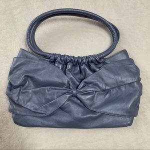 Armani Exchange blue leather bag